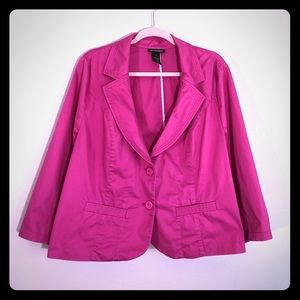 Lane Bryant Hot Pink Blazer - Plus Size 20